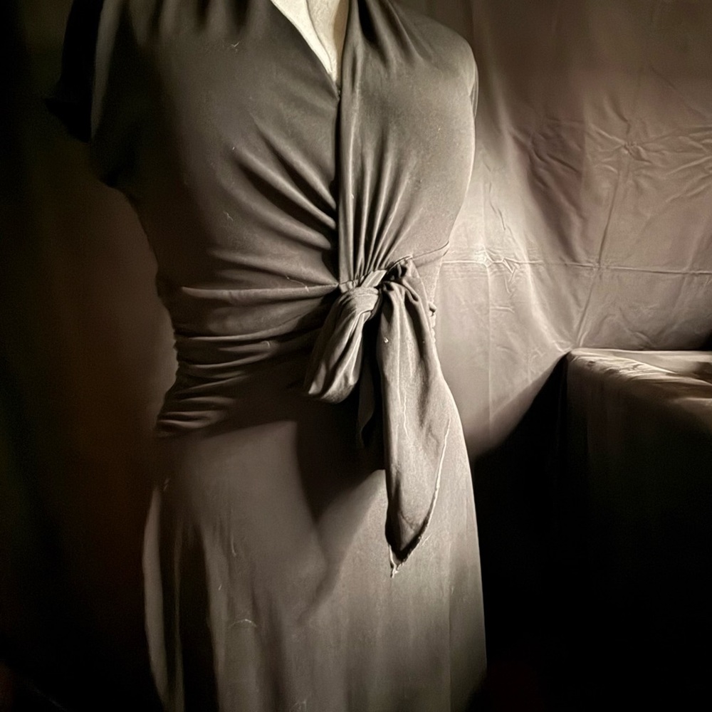 BCBG Paris Black V-Neck Dress